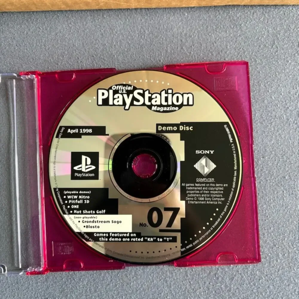 Playstation Magazine Demo 5 Disc Lot Issues 7 10 13 14 15 1998
